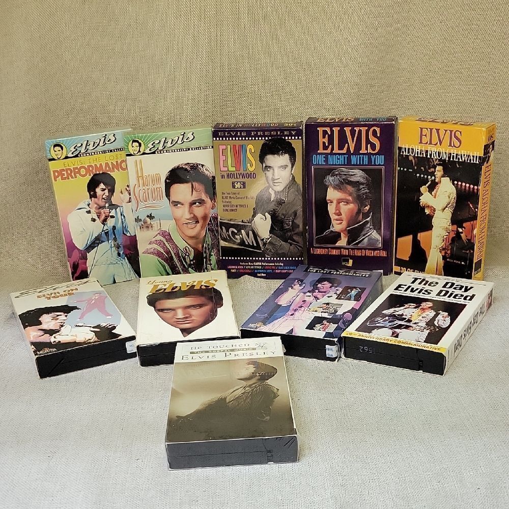 Elvis Presley‎ VHS Collection Lot Of 10